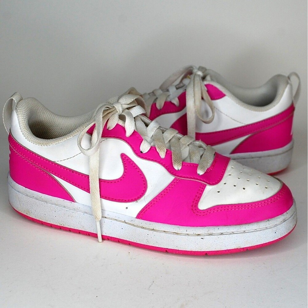 Nike Court Borough Low Recraft Shoes Girls White Pink DV5456 123 Sz 5.5 Youth